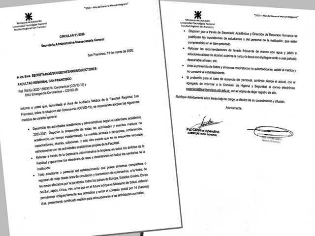 Medidas que se recomiendan adoptar sobre la situaci&oacute;n del Coronavirus