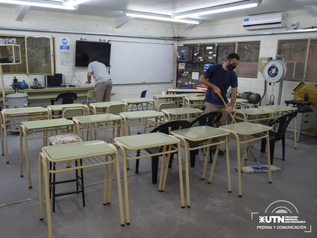 Comenzaron las tareas de limpieza y adecuaci&oacute;n de los espacios f&iacute;sicos de acuerdo a los protocolos