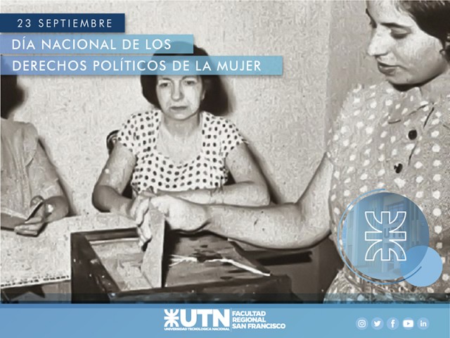 23 de septiembre- Día Nacional de los Derechos Políticos de la Mujer