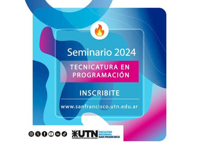 Se abrieron las inscripciones al Seminario Nivelatorio de la Tecnicatura Universitaria en Programación