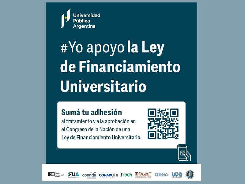 Suman adhesiones al proyecto de ley para garantizar el financiamiento de la universidad pública