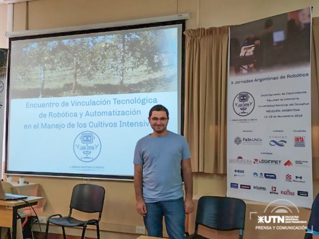 Investigador de la UTN San Francisco participó de las Jornadas Argentinas de Robótica