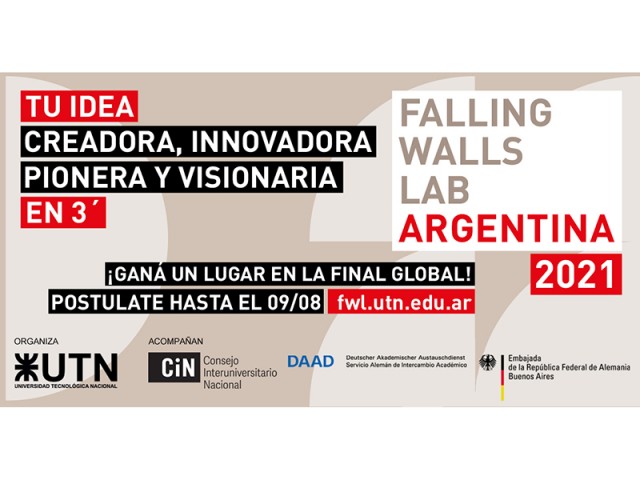 Convocatoria abierta para la Tercera edición de Falling Walls Lab en Argentina