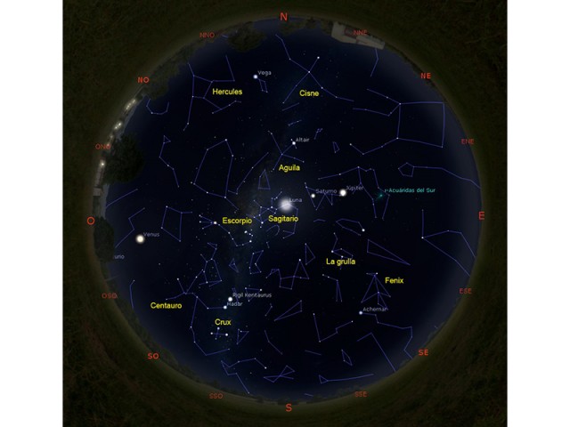Observatorio Astronómico: guía  para  identificar objetos  en  el  cielo  nocturno de septiembre