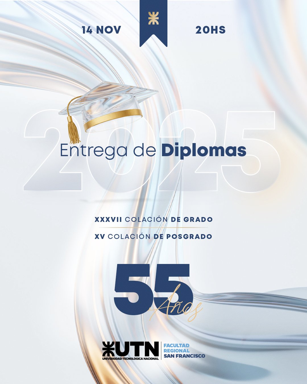 El viernes se realizará la XXXVII Colación de Grado, XV Colación de Posgrado, entrega de títulos de Pregrado y Tecnicatura