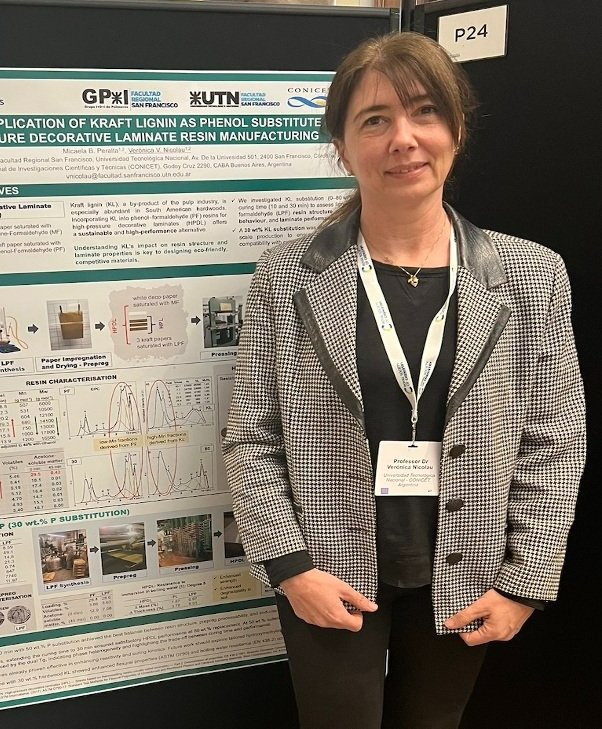 Investigadora de nuestra Facultad participó de un evento internacional especializado en aplicaciones de lignina